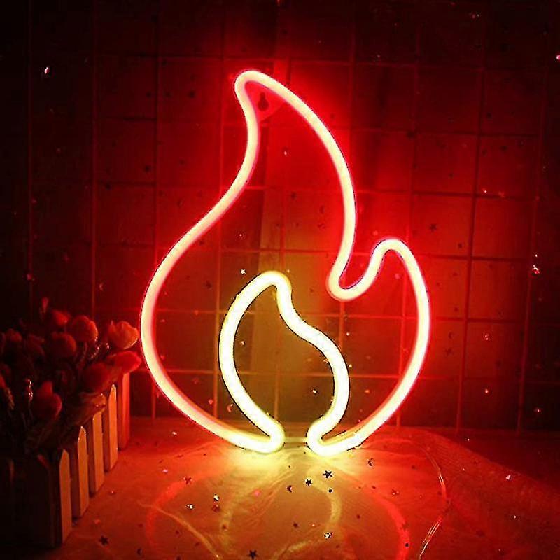 1pc Flame Sign,flame Led Sign