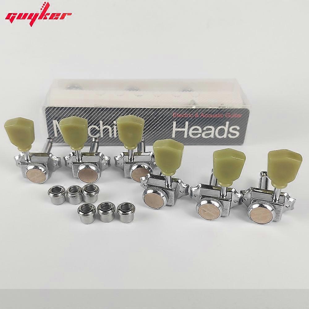 1 Set 3R3L Locking String Vintage Deluxe E-Gitarre Mechaniken Mechaniken Mechaniken Nickel /Chrom Stimmwirbel
