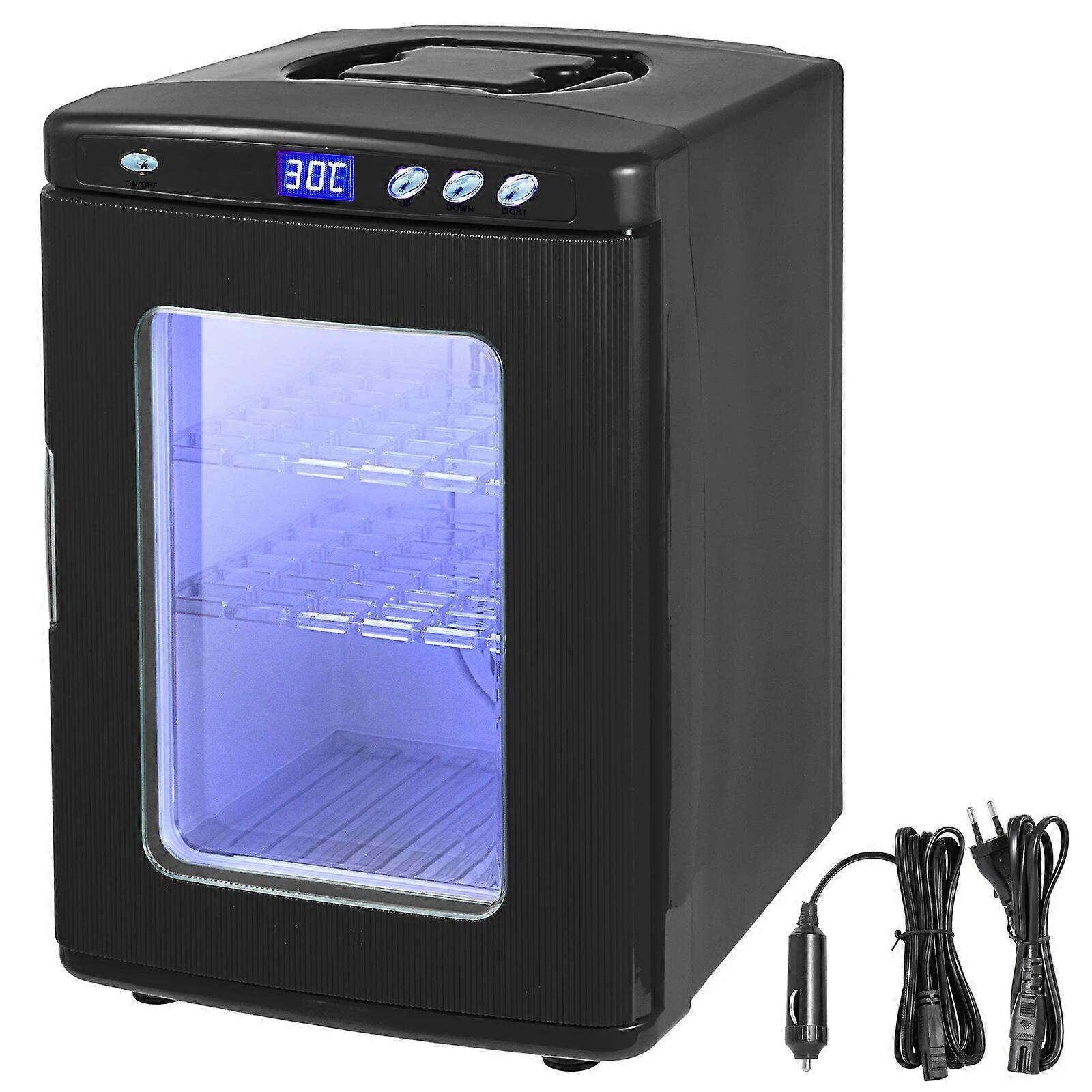 VEVOR 25L reptilinkubator Digital egginkubator Vitenskapelig laboratorieinkubator Kjøling og oppvarming 5-60C Arbeid for små