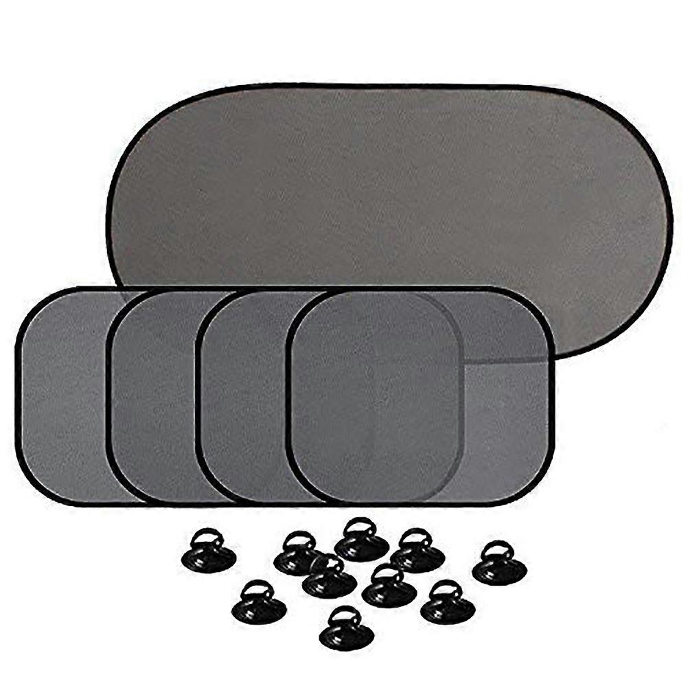 5 Pcs Car Sun Shade Car Window Shade for Side and Rear Window with Suction Cups Car Sunshade Protector YEMAA