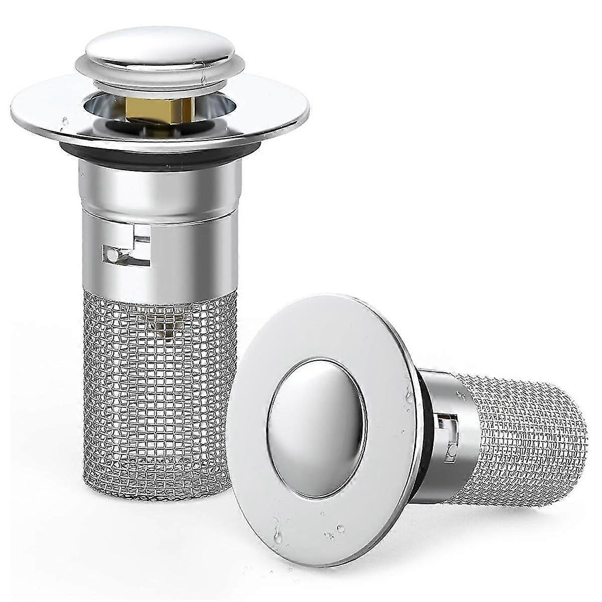 Bathroom Sink Pop Up Drain Stopper-brass Core Sink Drain Straine ,universal Basin Sink Plug Replace