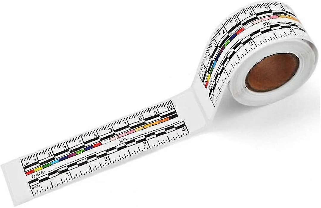 Roll Wound Adhesive Ruler Paper Sticker Wound Measuring Tape Device 10cm 4inch Wound Tape Measure Papersthere Are 100 Pcs In A Roll1 Rollwhite