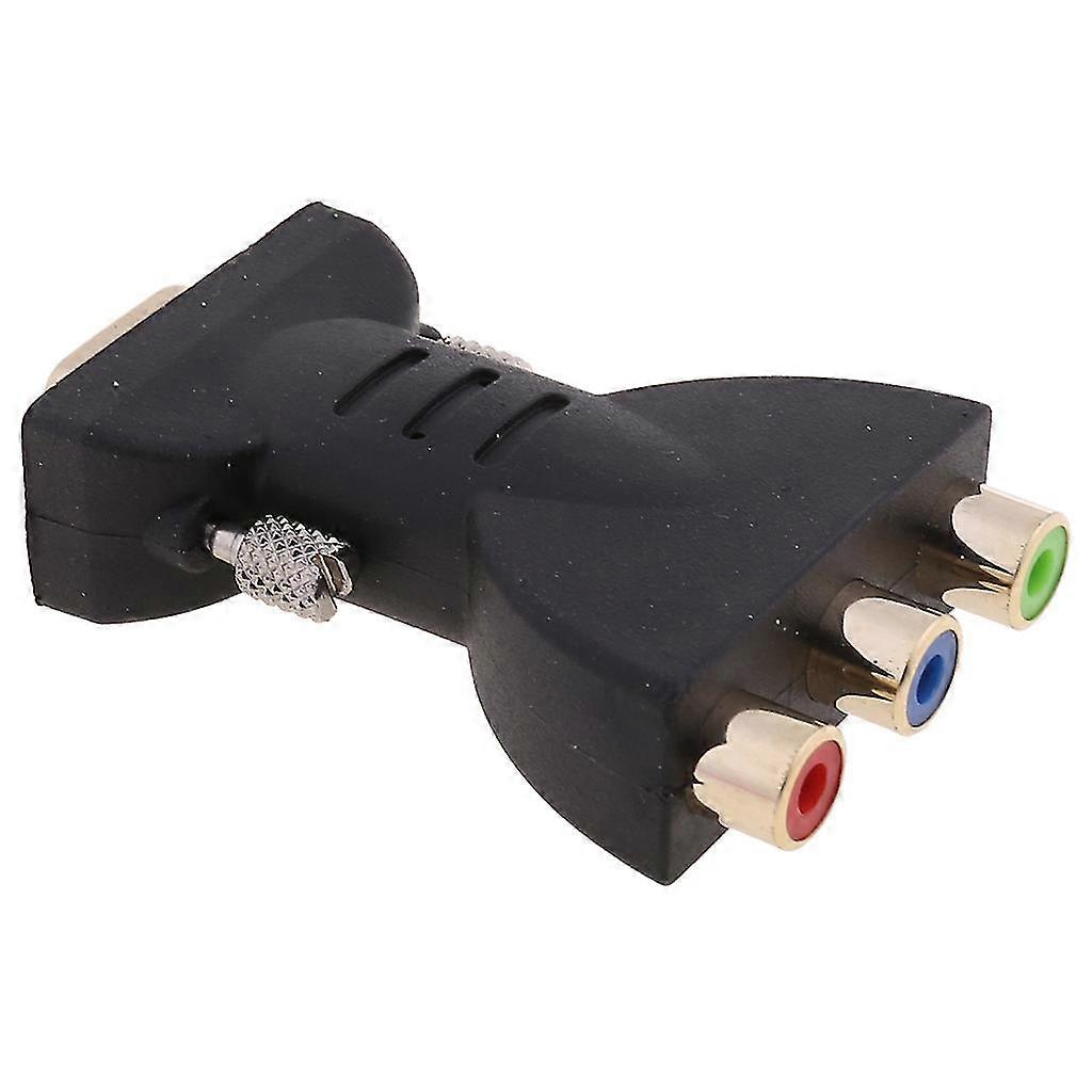Vga To Av Adapter Vga To 3rca Plug Converter Component Video Jack Connector