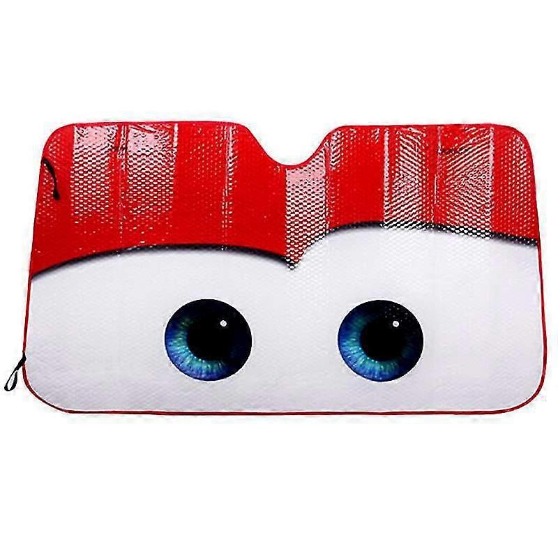 Yaju Car Front Window Sunshades Car Sun Shade Front Windshield Shades Block1pcs, Red)