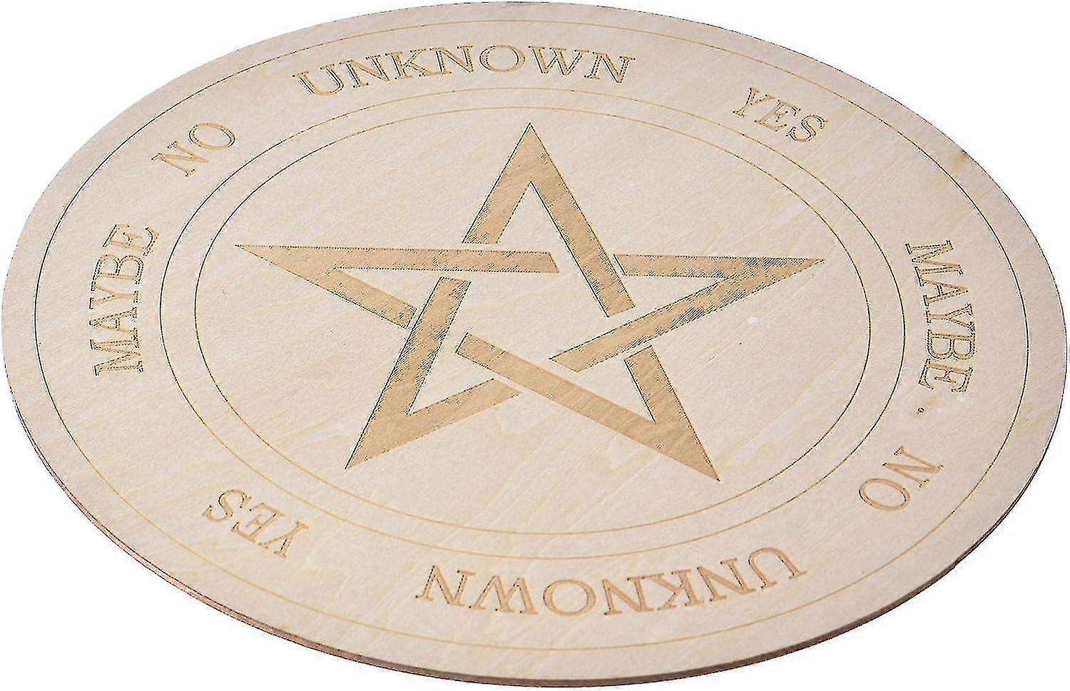 Wooden Witchcraft Pendulum Board - Star Dowsing Message Board (112)