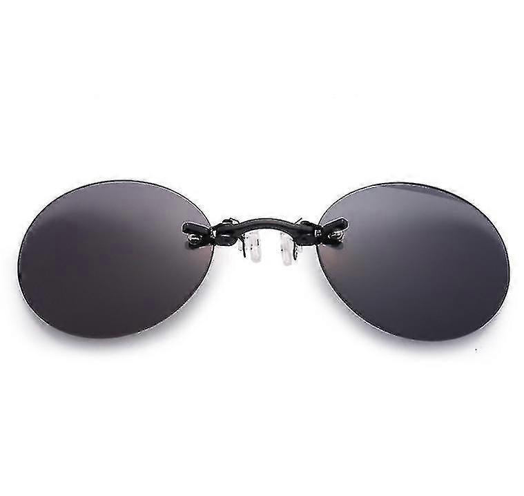 Retro Round Clip-on Nose Sunglasses The Matrix