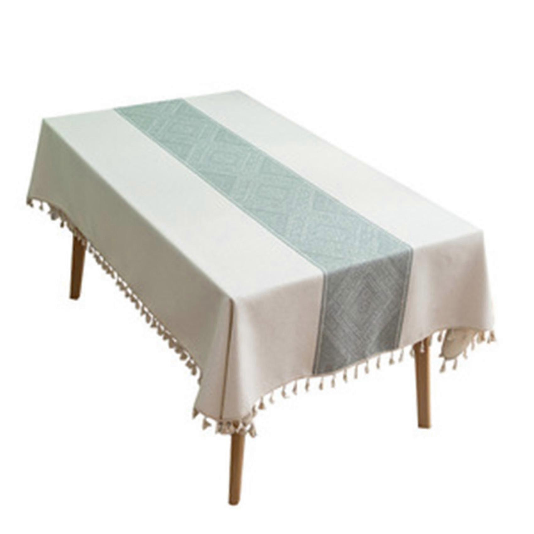 Tablecloth Jacquard Wave Tassel Tablecloth Coffee Table Modern Minimalist Tablecloth For Dining Tab