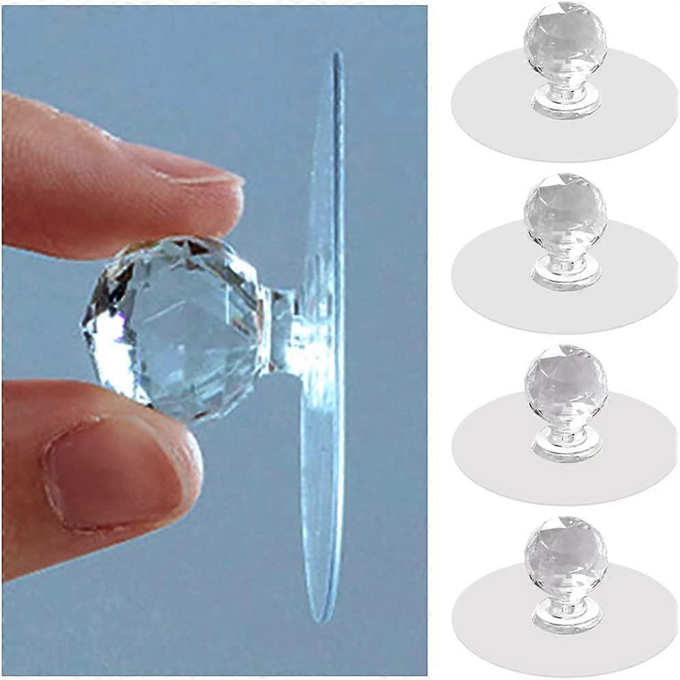 Clear Cabinet Drawer Knobs, Diamond Crystal