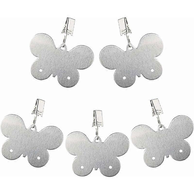 Pince nappe papillonPince nappe Pince fleur lourde pince nappe robuste Autre lement dcoratif de jardin 5 pices argent