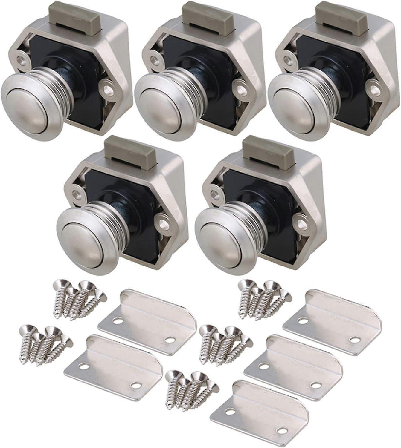 5PCS Keyless Locks Cabinet Lock Knob for RV Drawer Cabinet