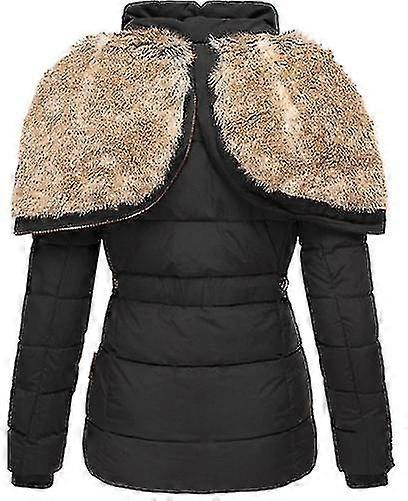 Women's Down Coat Winter Regular Warm Casual Daily Jacket Manga Comprida