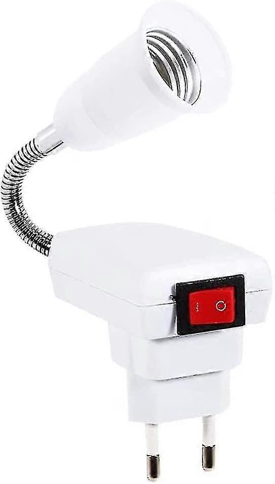 E27 Socket With Wireless Switch, 360 Degree Dimmable Led Bulb Door Light compatible with Bedroom Office (without Bulb)