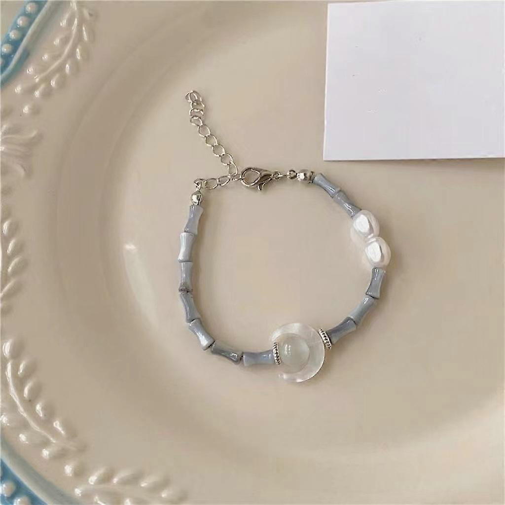 Moon Bamboo Link Bracelet