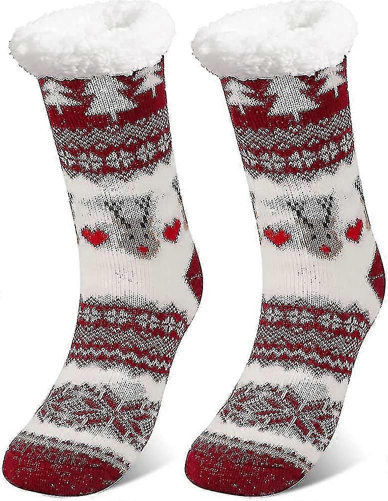 Winter Slippers , Womens Mens Non-slip Grip For Yoga, Pilates