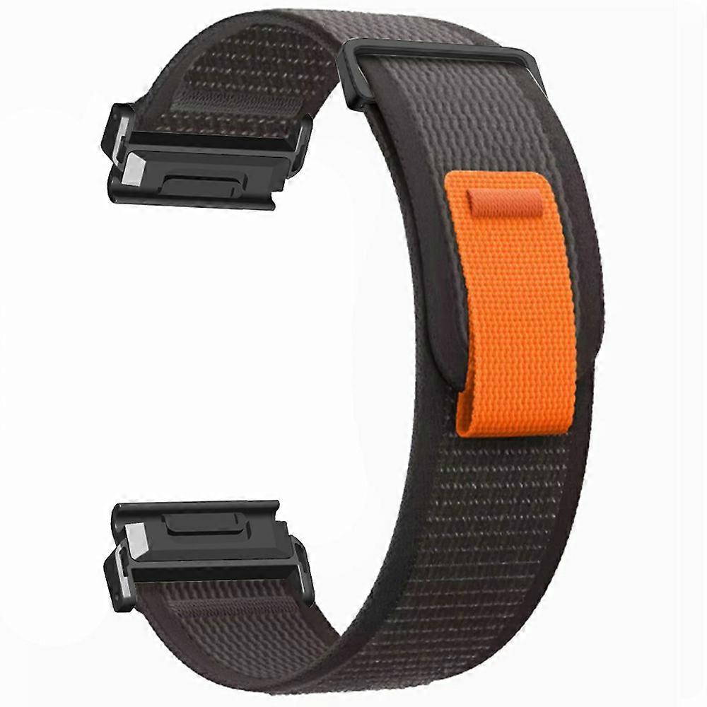 Watch Band for Garmin Fenix 7X/ 6X/ 5X Replacement Nylon Adjustable Loop Fastener Strap