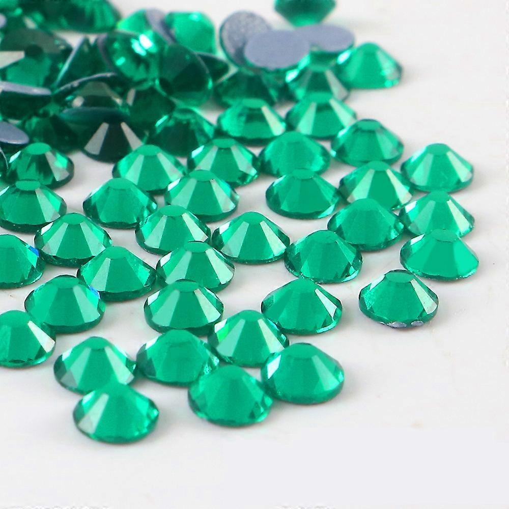 Hotfix Rhinestones Bulk for Crafts Clothes DIY Decoration, Kong Lan (2-6mm) 288pcs/1440pcs Flat Back Crystal Round Gems