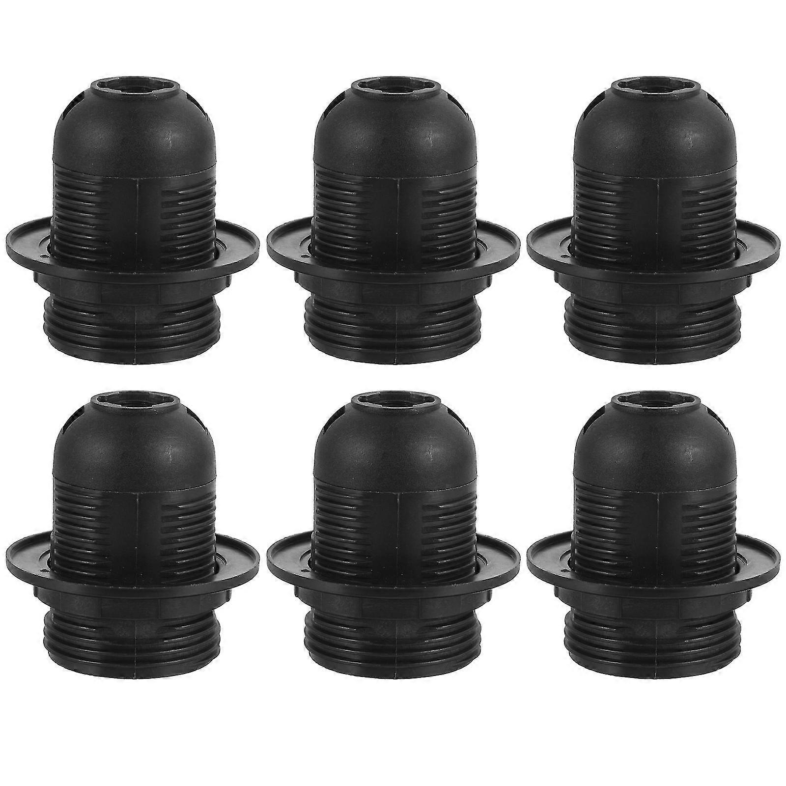 6Pcs Light Bulb Socket Holder E27 Lamp Holder Base Plastic Lamp Socket Holder Light Bulb Holder