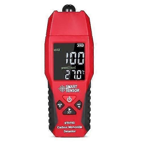 SMART SENSOR ST9700 مقياس أول أكسيد الكربون المحمول مع كاشف مراقب اختبار غاز ثاني أكسيد الكربون عالي الدقة