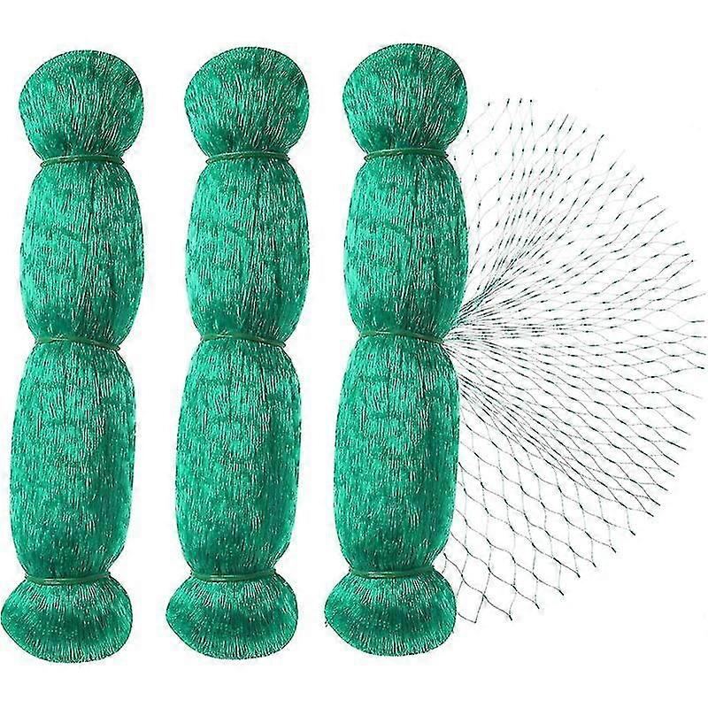Bird Net 3pcs 2*10m Green Garden Bird Net