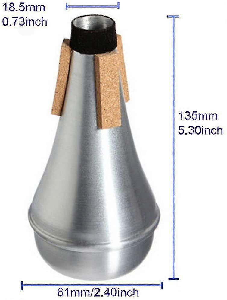 ジャズのための軽量アルミニウム練習トランペットサイレンサー