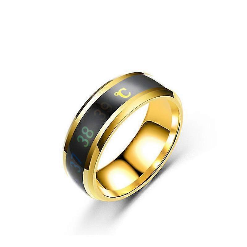 Multifunktionell klocka, partner, temperatursensor, intelligent titanstål, smart ring, byte av färg, ring 4 färg