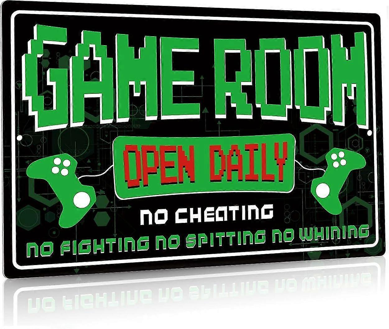 Spelrum Dekor, Rolig Väggdekor För Man Grotta, Sovrum, Tonårsrum, Gåva För Spelare, Pojkar, Flickor, Tenn