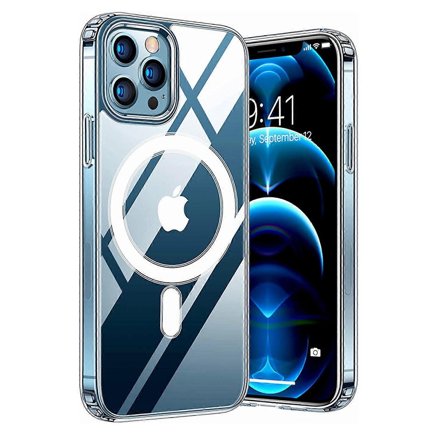 Suitable for iphone14 phone case transparent magnetic suction wireless charging magsafe Apple iphone13pro case