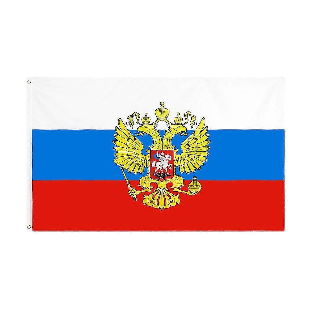 90x150cm Forward Russian National Emblem Bilateral Eagle Russia Flag