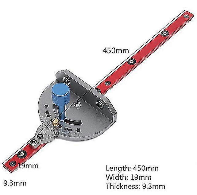 Miter Gauge With Adjustable Flip Stop With 3 Wrenches And Accessories Kit For Woodworking Diy Tool