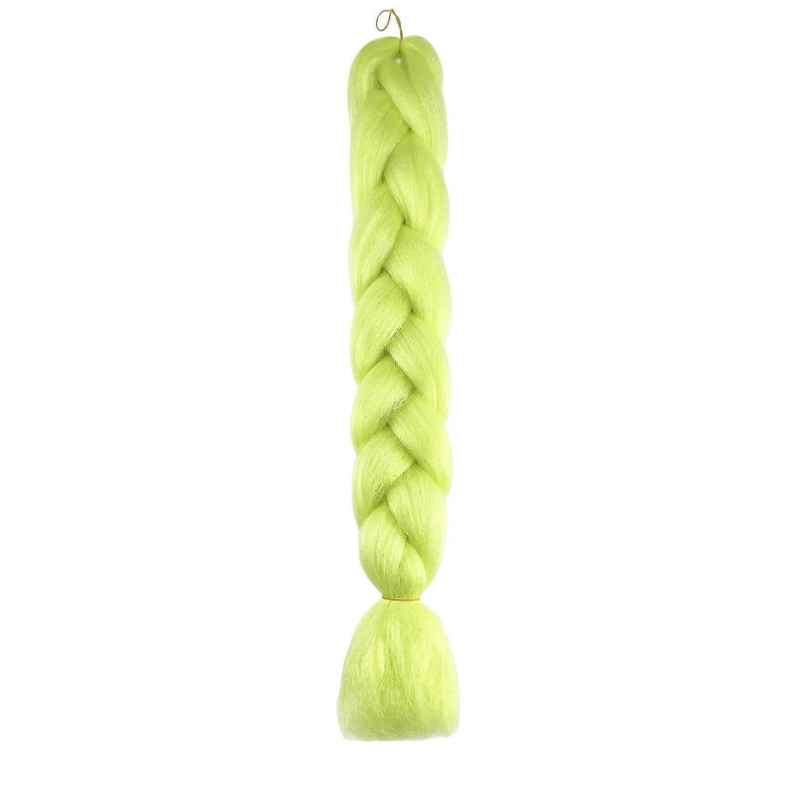 Luminous Braid Realistic Shining In The Dark Decorative Anti-slip Long Role-playing Prop Smooth Glowing Synthetic Jumbo Dirty Braid Wig For Party Neww