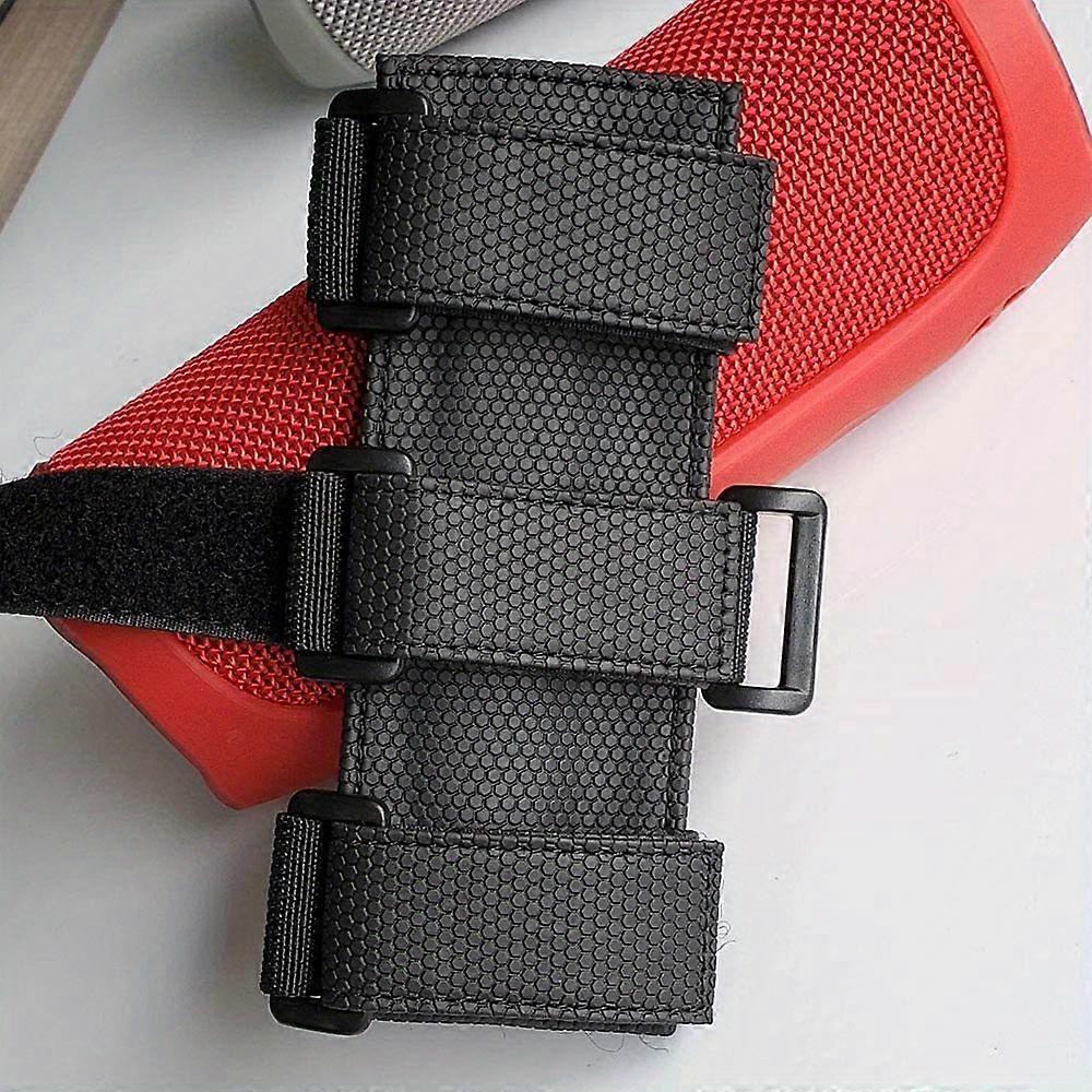 Toovren Portable Speaker and Water Bottle Holder for Golf Carts and Bikes - Adjustable Strap Fits Most Speakers - Ideal Golf Cart Accessory for Tracks
