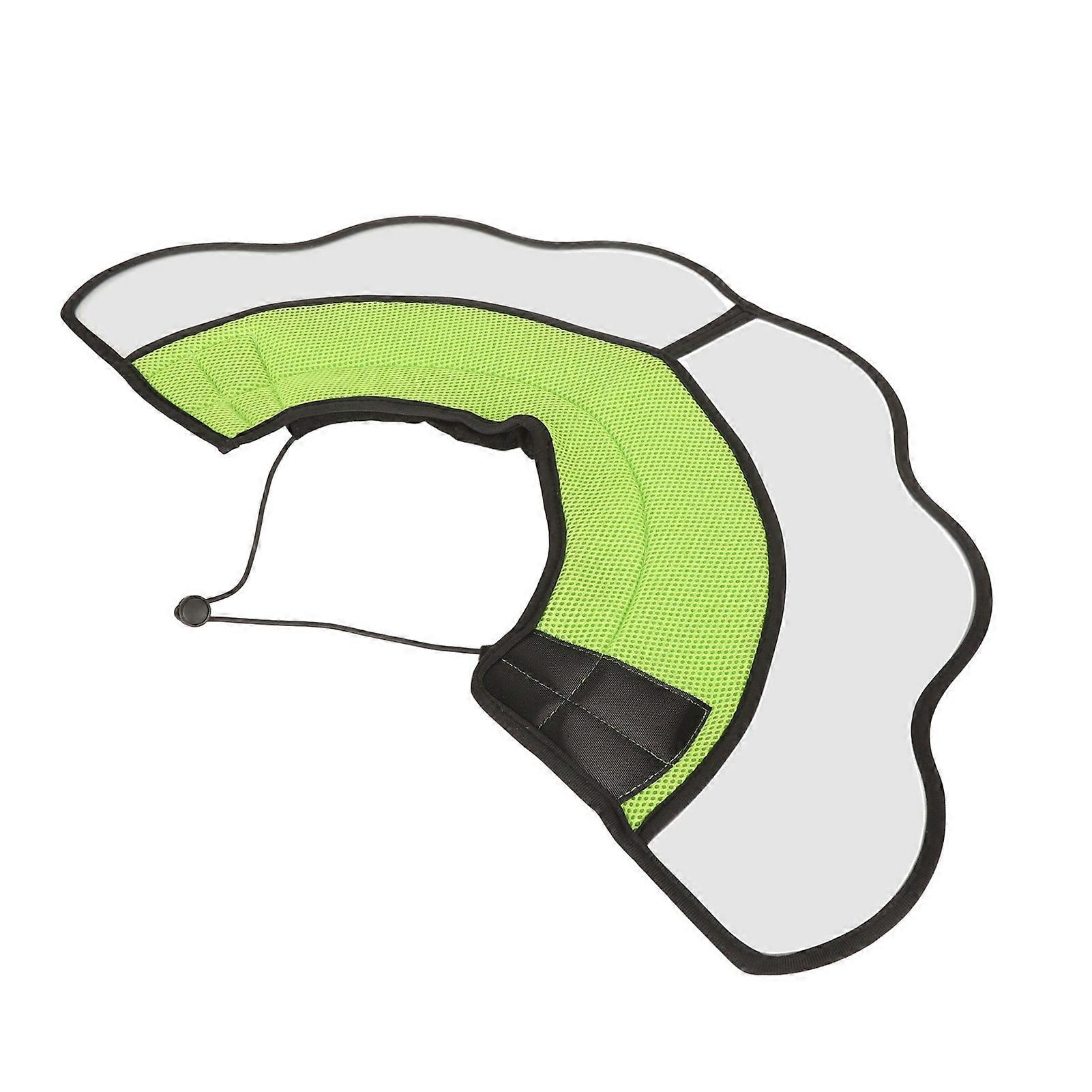 Adjustable Soft Dog Cat Post-Surgery Elizabethan Collar with Clear Plastic Protective Design