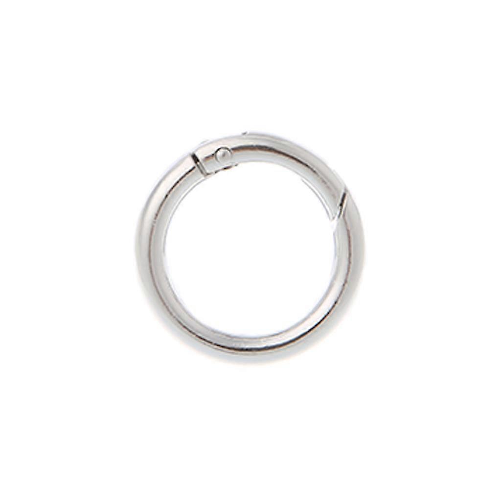 Round Ring Circle Spring Snap For Diy Keyring Hook Bag Buckle Handbag Purse