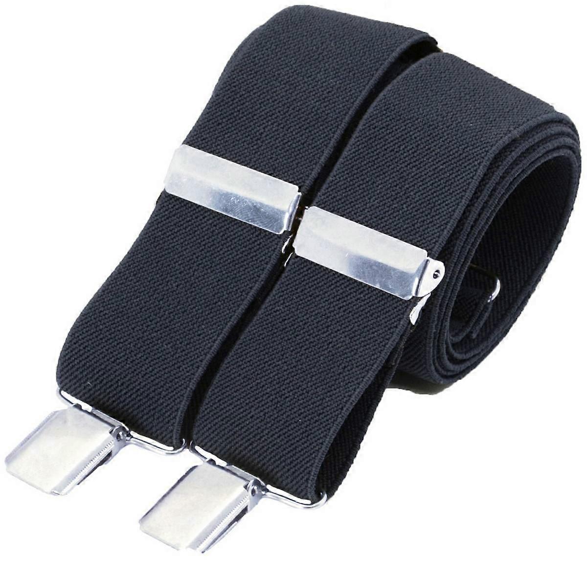 David Van Hagen Standard 35mm Braces - Navy/Silver