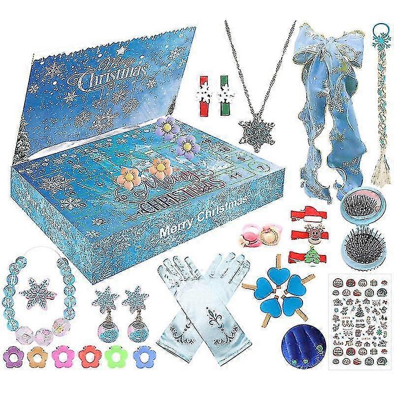 Frozen Advent Calendar Frozen Princess Jewelry 24 Days Countdown Calendars Blind Box Xmas Gift With Box Kit