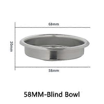 51/53/58mm 1/2/4 Cup and Blind Bowl Filter Replacement Filters Basket Dosing Ring for Coffee Bottomless Portafilter Parts