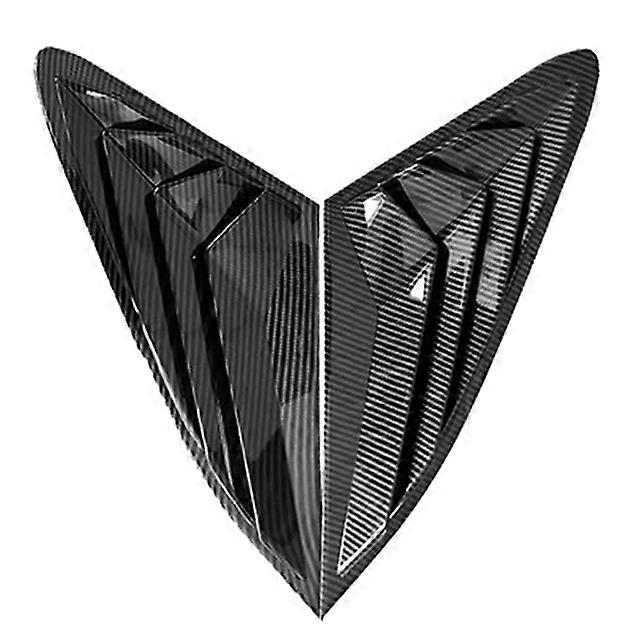 2X Rear Side Window Quarter Louver Cover For KIA K5 2020 2021 2022
