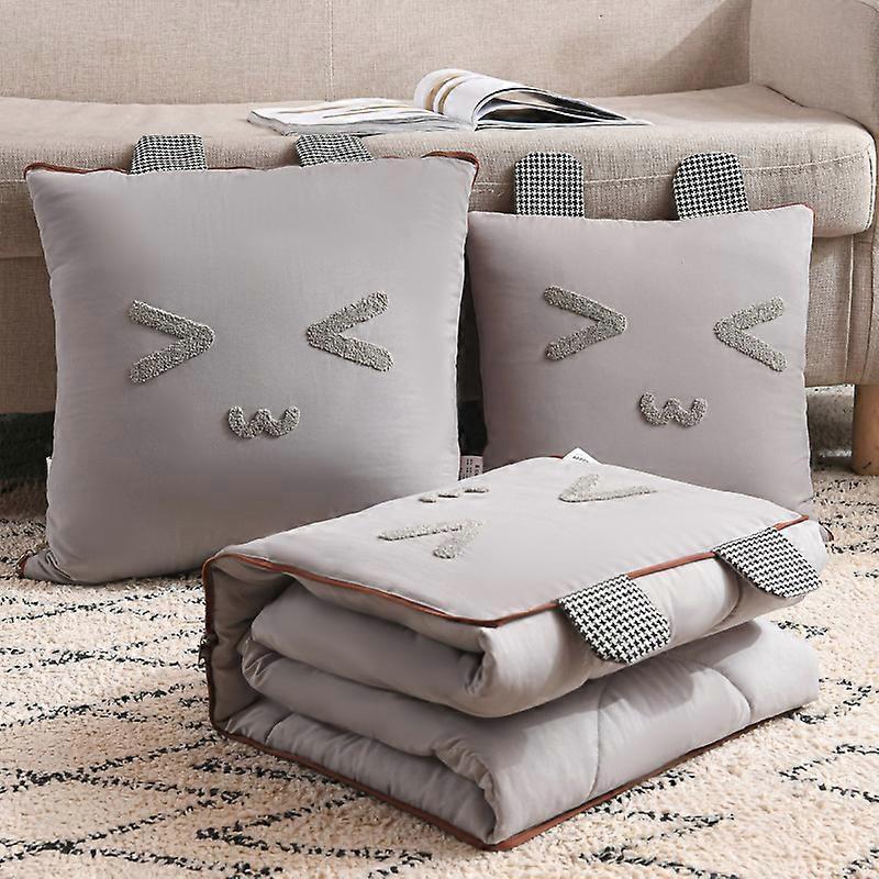 In Pillow Travel Blanket Polyester Fiber Quilt Cute Cartoon