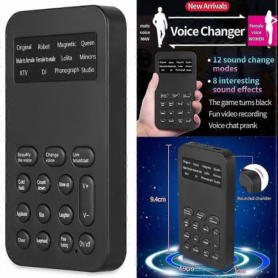 Professionele 12 Correcte Modi Stemwisselaar voor Mobiele Telefoon Computer IPad Games