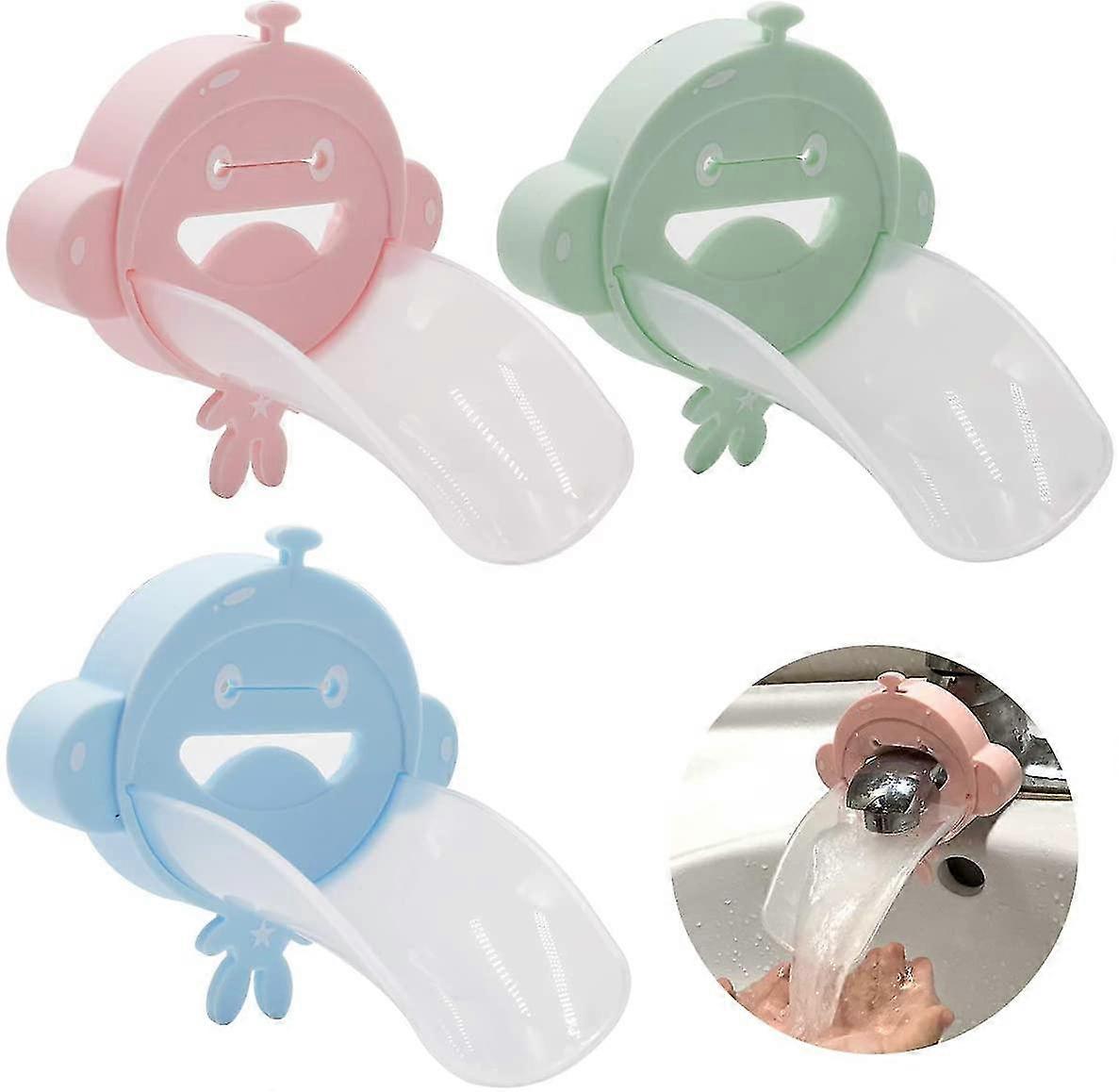 Children's Faucet Extender, 3 Pieces Sink Handle Faucet Extender For Children Baby Hand