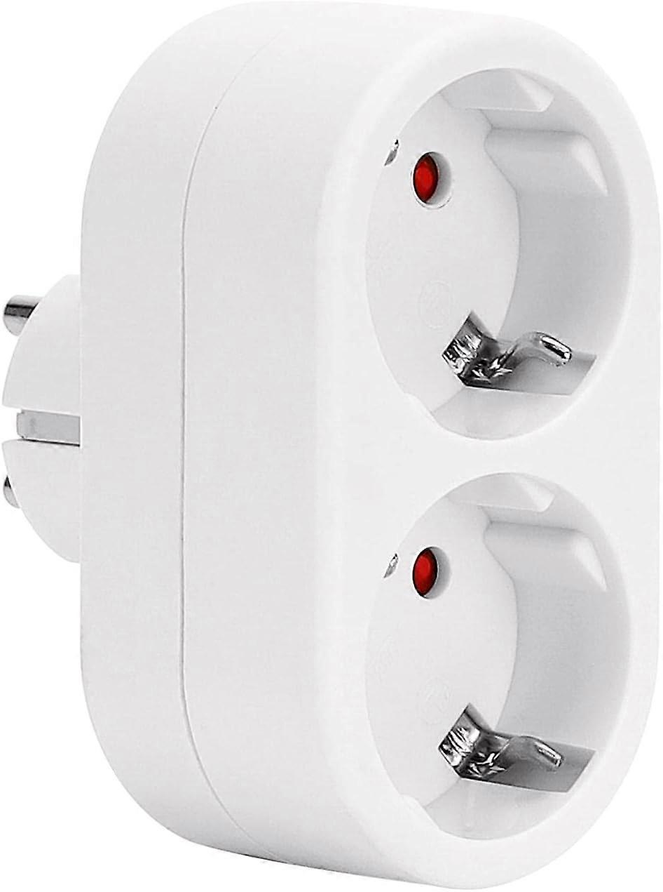 Electrical Sockets, Wall Power Strip 2 in 1 Power Strip with Surge Protection, 16A, White