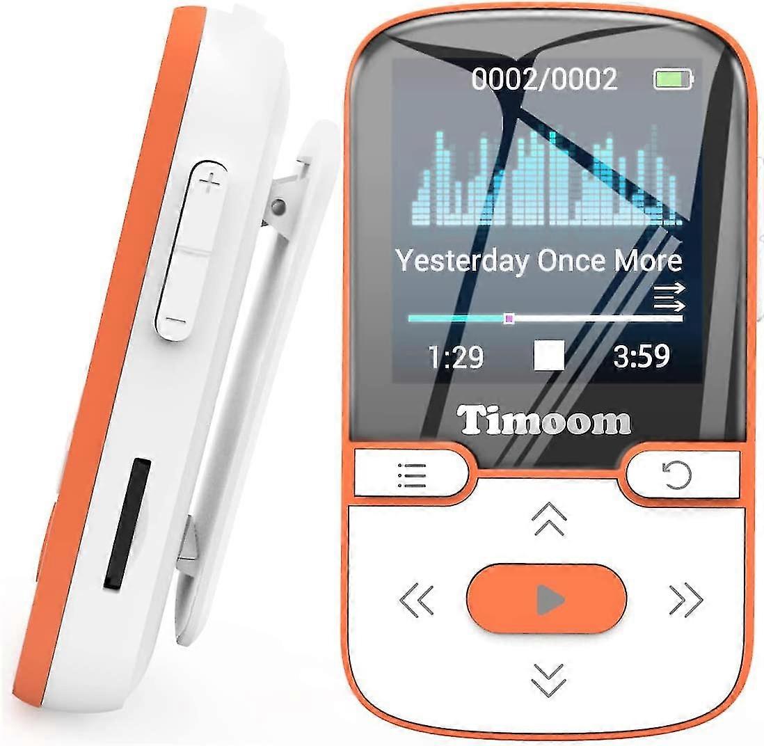 32gb Mp3 Player With Bluetooth 5.0, Portable Lossless Sound Music Player With Clip, Sport Pedometer, Fm Radio, Vioce Recorder, Expandable Up To