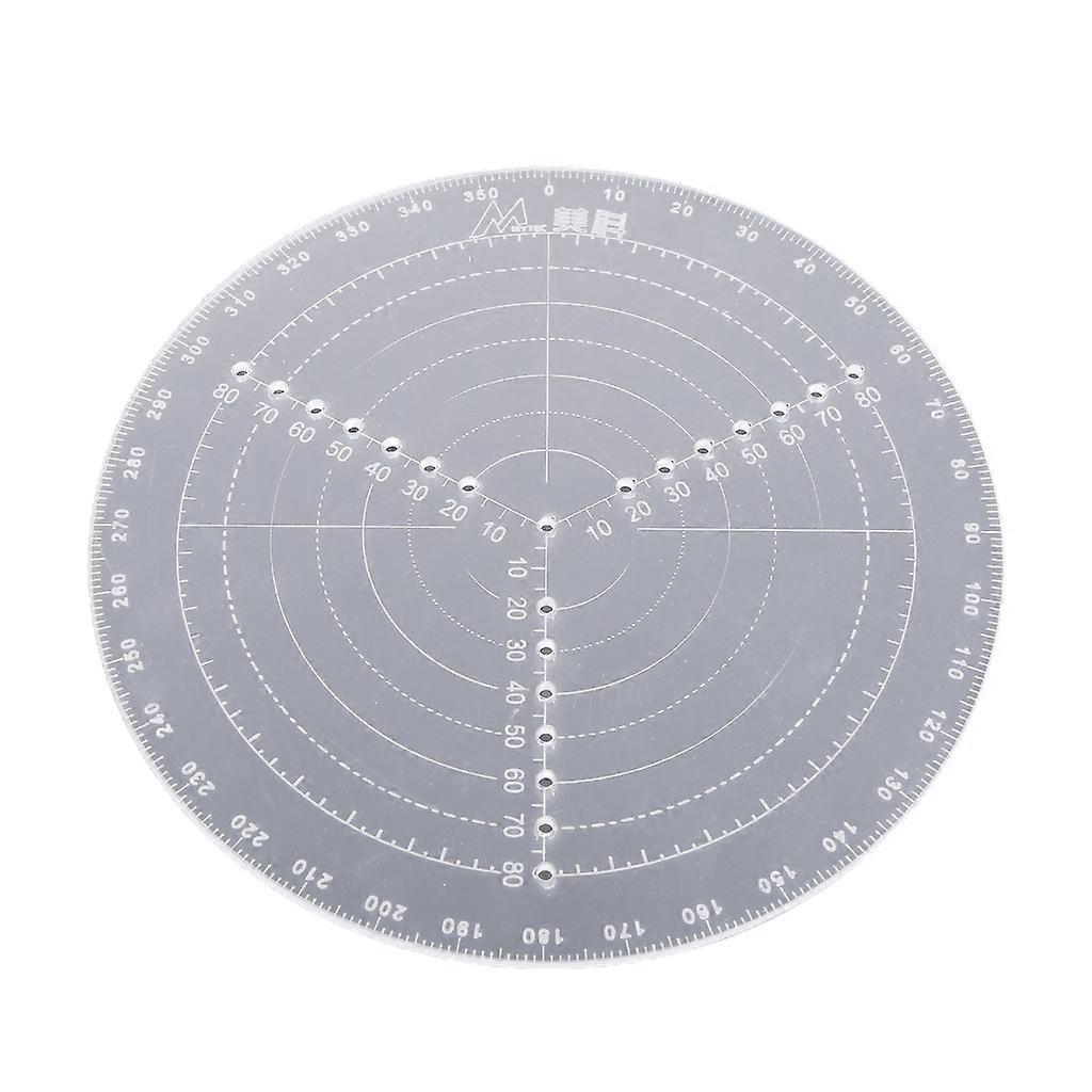 Rund kompas drejebænk centreringsværktøj til trædrejebænk arbejde og drejere 30/20cm