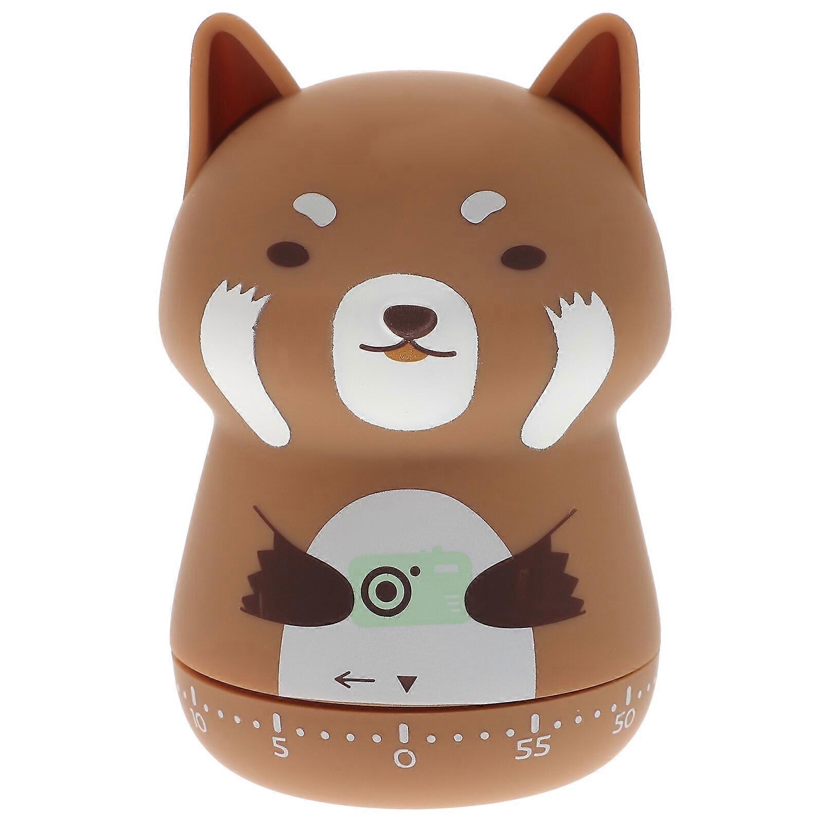 Cartoon Animal-shape Timer Mechanical Baking Timer Portable Time Reminder