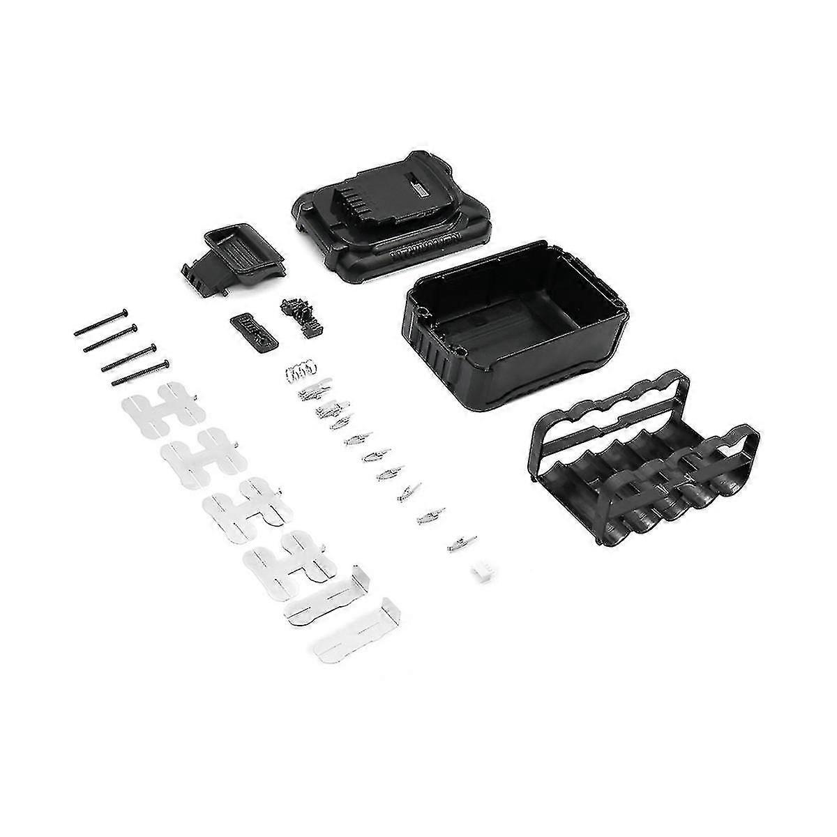 xjDcb206 Battery Plastic Case Replace Compatible Dcb206 20v 21700 Lithium Battery 10 Core Case Kit