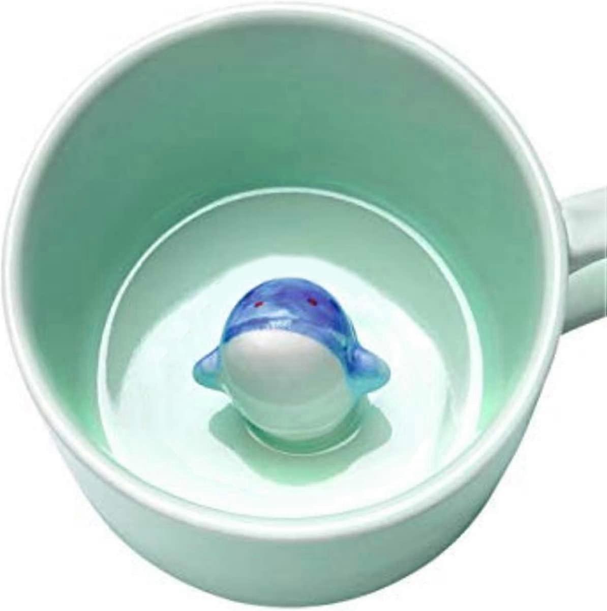 دولفين لطيف الكرتون هدية عيد الأب للأب والجد - قهوة 8 أوقية كوب. فكرة هدايا فريدة من نوعها للرجال الزوج!