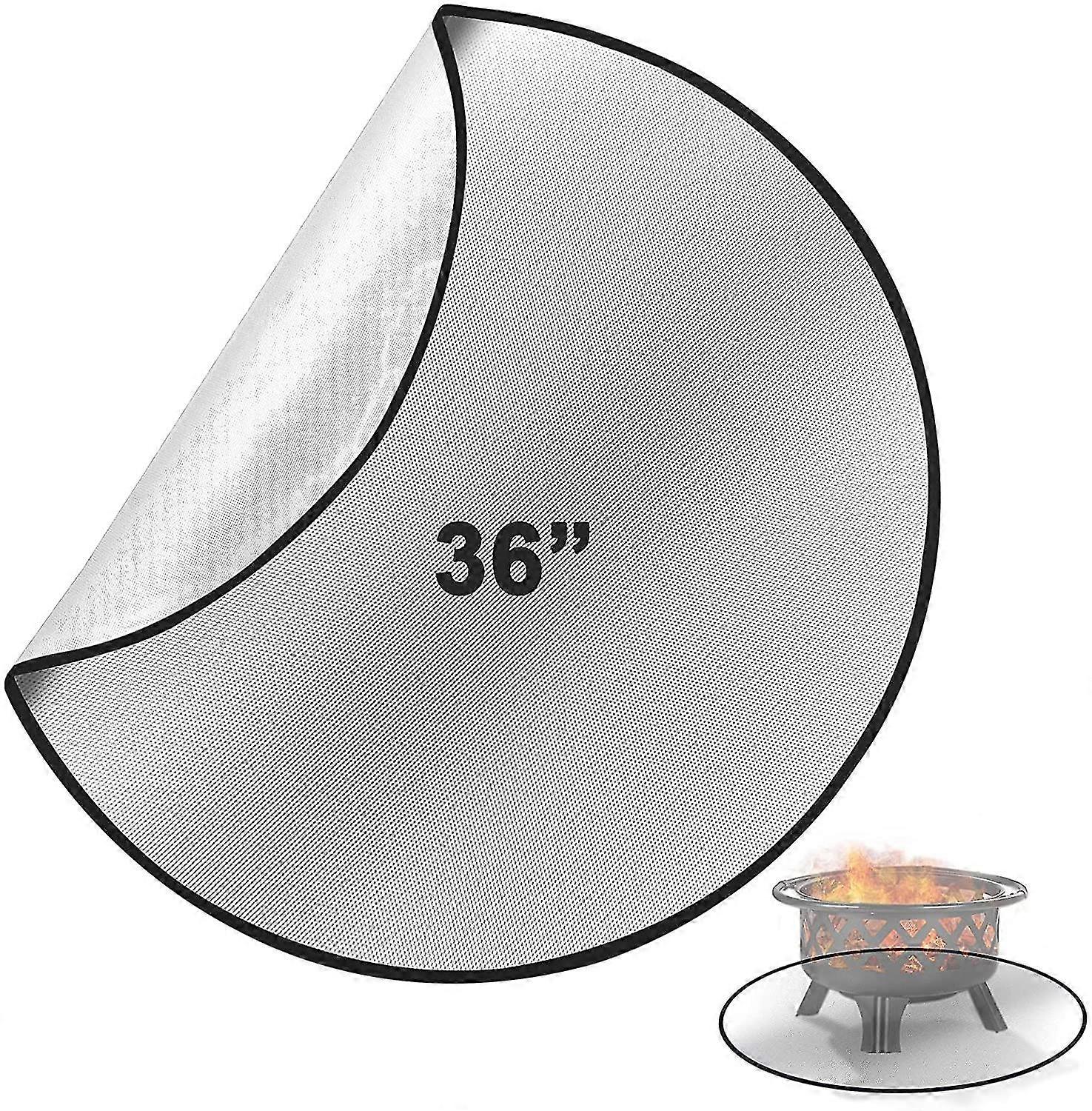 Fire Pit Mat For Decking, Heat Resistant Fireproof Mat For Wood Burning Fire Pit-MXBC