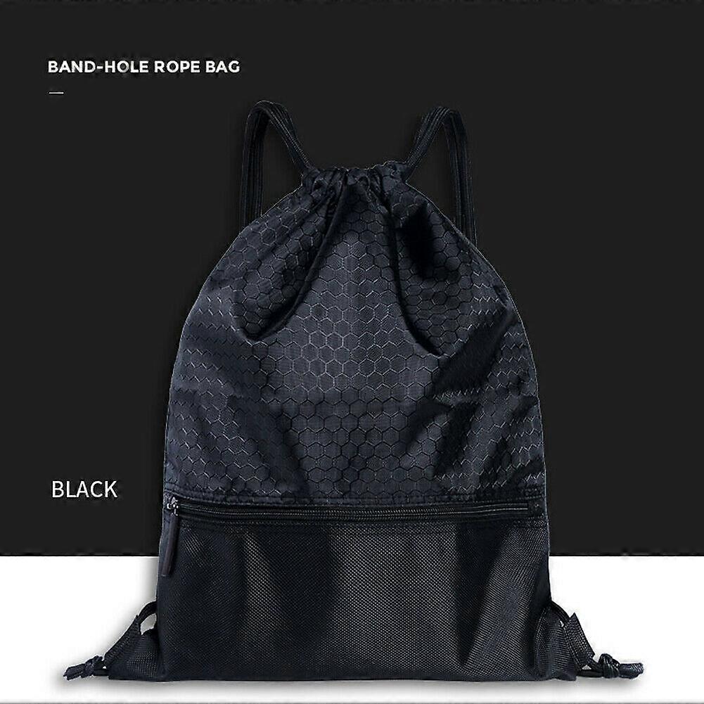 Women Polyester String Drawstring Backpacks Tote Bags School Sport Bag Schoolbag for Students Men Multifunction Back Pack Unisex