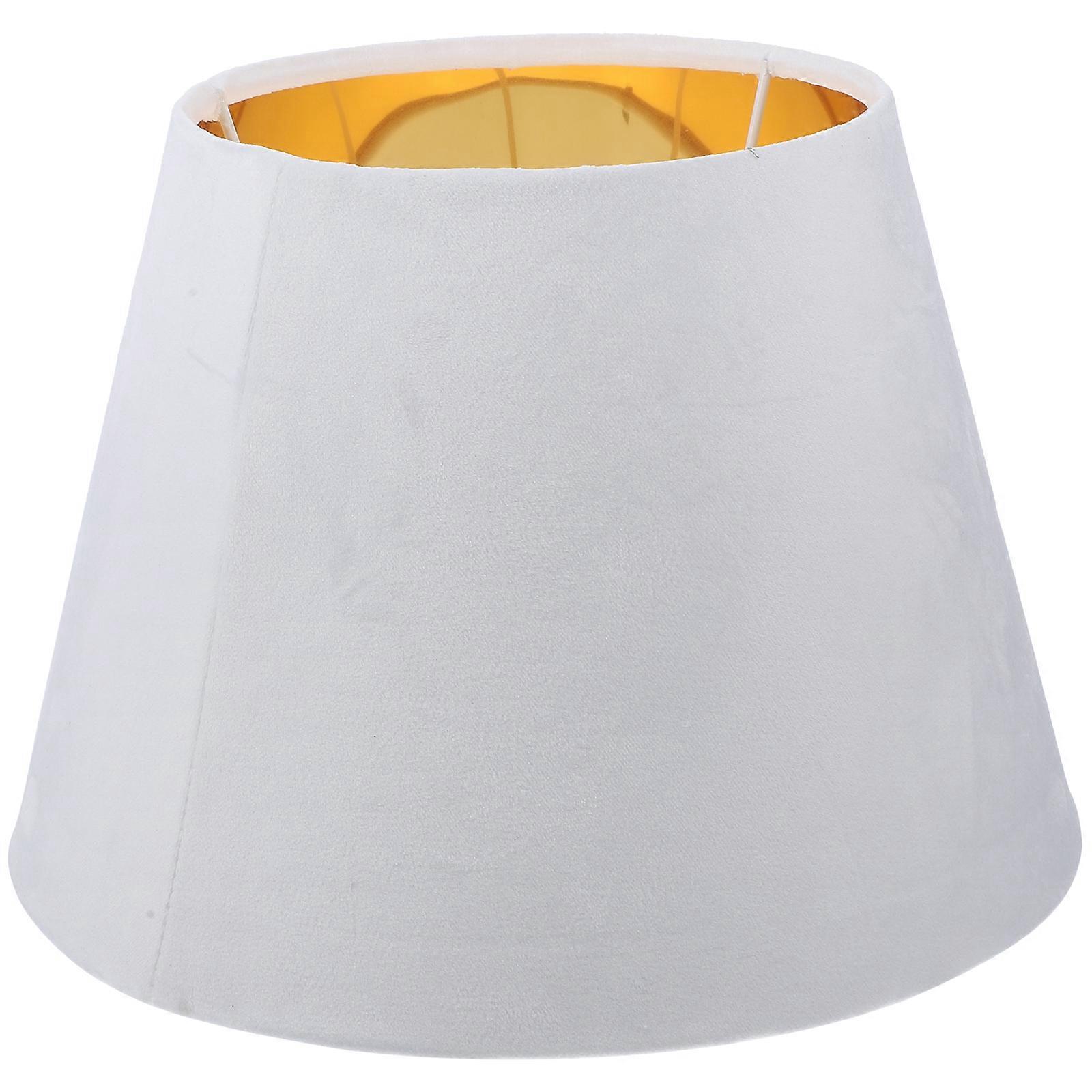 Simple Style Lampshade Replacement Golden Liner Decorative Fabric Lampshade E27 E14 Socket Lamp Cover