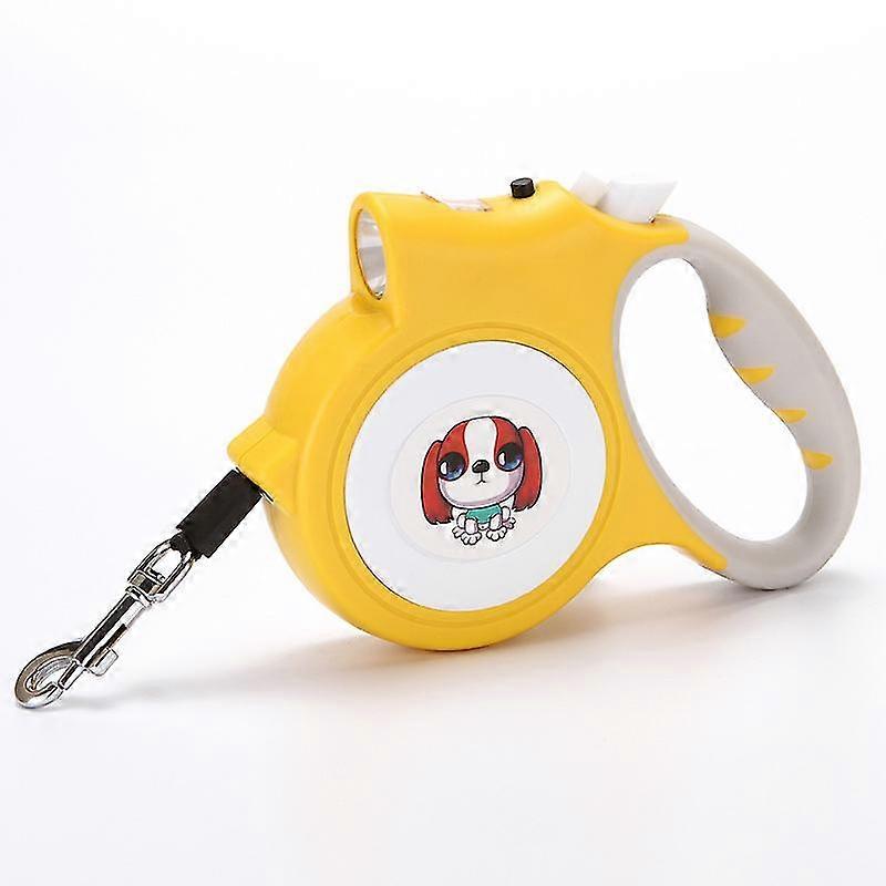 Pet Automatic Telescopic Traction Rope With Light Dog Walking Small 5m Leash